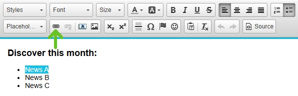 Create a link